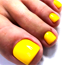 반짝몰 페디팁 17종 붙이는 셀프 패디, 1개, 오렌지옐로