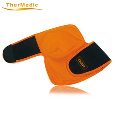 舒美立得護具型冷熱敷墊(PW120 手肘專用)未滅菌，舒緩肌肉痠痛，促進血液循環, 黑色橘邊, 1個