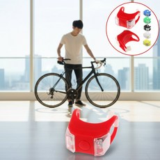 자전거 야간 자전거후미등 실리콘 방수 안전등 후방등 경고 LED, 1개, DSAM 안전등랜덤BL00753