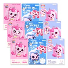 캐치티니핑 키즈밴드 표준 3개 +아쿠아 3개+원형 3개, 3세트, 42개입