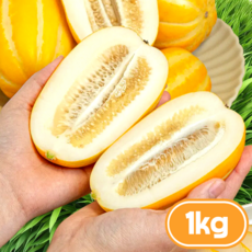 [산지직송] 고당도 꿀범벅 성주참외 가정용 랜덤과, 1개, 1kg