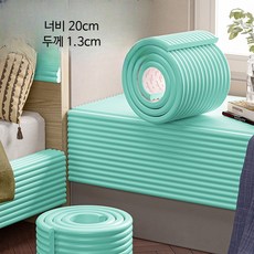 헤드보드 충돌방지 패드 접착식 벽 쿠션 방수 실리콘 마감 보호용 쿠션, 그린  너비 20cm/두께 1.3cm 1미터 모자급 소