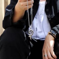 디에나모 피닉스테일 힙합 스트릿 써지컬스틸목걸이