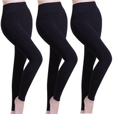 기모레깅스 무발 발열 보온 레깅스 세트 3매