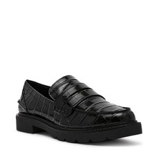 앤클라인 Anne Klein 여성용 Eryn 패딩 안창 특허 로퍼 블랙 악어 9