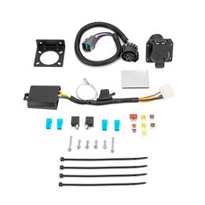 WeiSen 맞춤형 7핀 트레일러 배선 하네스 키트 플러그 앤 플레이 커넥터 견인 히치 배선 하네스 혼다 릿지라인 2017-2026 핏 파일럿 2009-2011(공장 견인 패, WeiSen 맞춤형 7핀 트레일러 배선 하네스 키트,