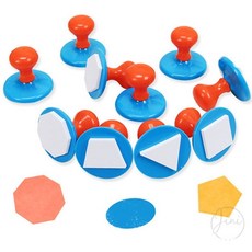 JINI 라인 스탬프 도형 10종세트 어린이스탬프