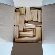 캠핑용 장작 마른 미니 편백나무 장작 불멍 불쏘시개 땔감, 1개, 3kg