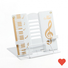 독서대 날개 확장 각도조절 뮤직 휴대용 책 고정