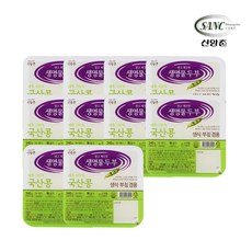 신앙촌 국산콩 생명물 두부 340g 10모 찌개용 부침용 조림용 본사직영, 10개