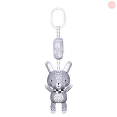 Mo Mo House 嬰兒掛鈴 可愛動物造型安撫搖鈴 新生兒車床兩用設計, 1個, 北歐風嬰兒掛鈴(兔子)