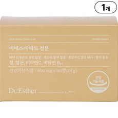 본사직영 여에스더 락토 철분 l 비헴철 X 엽산 X 비타민 2종 l, 60정, 1박스