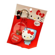 산리오 실리콘 키 커버 2개 1세트 헬로키티 마이멜로디 열쇠 케이스, 빨간색(Red)