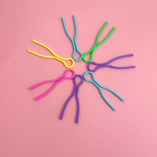 플라스틱 보빈클립 실클립 보빈클립 실밥 빠짐 방지 컬러, 혼합 색상, 7cm, 1개