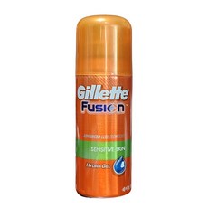 질레트 퓨전 하이드라젤 센서티브 스킨 쉐이빙젤 여행용 미니 소용량, 70g, 4개