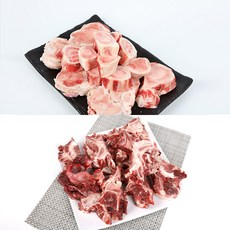 한우 사골 1kg + 잡뼈 1kg 세트 진하고 깊은 맛 곰탕용