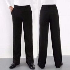 남성 블랙 라틴 댄스 바지 소년 성인 새틴 볼룸 살사 탱고 룸바 삼바 차차, wiast 80cm, 9)검정색