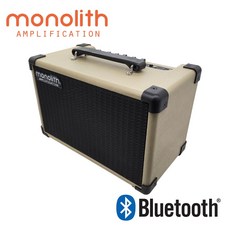모노리스 블루투스 베이스기타전용 앰프 PB-15T 15W, 아이보리, 1개