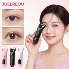 JUELREOU 속눈썹 고데기 히팅뷰러 3단계 온도 감온변색 실리콘 스트립, 블랙, XH-016