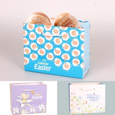 NEW 부활절계란포장 쇼핑백 (소) 종이가방, 10개, 1.꽃