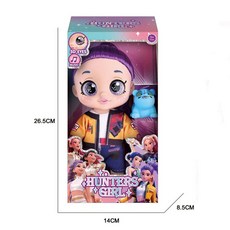 틴다샵 헌트릭스인형 케이팝데몬헌터스 케데헌 굿즈, 봉투 포장, 1개, 10인치 퍼플 헤어 루미