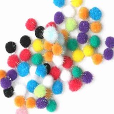 반짝이 칼라혼합 폼폼이 10mm 15mm 30mm 공예재료