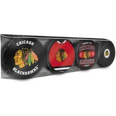시카고 블랙호크스 공식 라이선스 4개 세트 하키 퍽 컬렉션, 시카고 블랙호크스 공식 라이선스 4개 세트 하키 퍽 컬