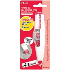 PLUS 수정테이프 화이퍼 MR WH-604, 단품