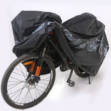 자전거 보호 보관 방수 비닐 커버 덮개 M11075, 그레이, 1개