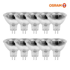 오스람 MR16 할로겐 전구 50W, 전구색, 10개