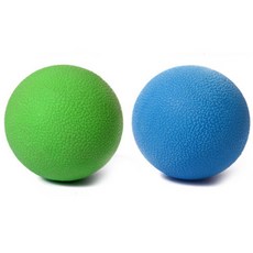 룸드 넌슬립 라크로스볼 마사지볼 2p, 블루, 그린