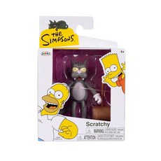 정품++ The Simpsons - Articulated figurine 6.3 cm Figures Scratchy Accessory, 정품++ The Simpsons - Articulate