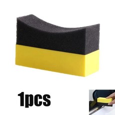 자동차 휠 청소 스폰지 타이어 세척 와이퍼 물 흡수 패드 왁스 연마 브 도구, 1. 1pcs, 1개