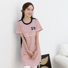 반팔 수유 리본땡땡이