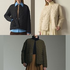 리베레츠하트퀼팅패딩자켓 385368