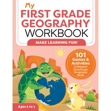 (영문도서) My First Grade Geography Workbook: 101 Games & Activities to Support First Grade Geography Sk... Paperback, Rockridge Press