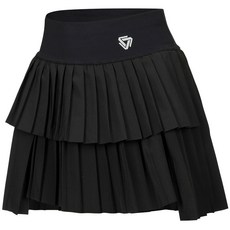 generalgrass 女款荷葉邊褶皺高爾夫球裙口袋內襯褲網球裙 GF0130