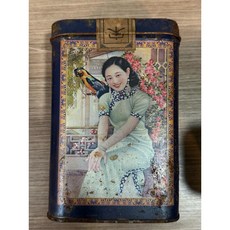馬口鐵罐 仕女圖 500克, 1個