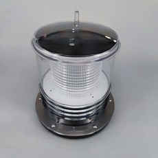 船用LED太陽能拋錨燈，高亮度警示燈航標燈，適用漁船遊艇，防水耐用，多模式閃光信號燈, 1個, 三色（紅白綠）閃爍