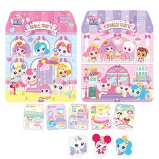 캐치티니핑 하우스 디저트샵 꾸미기 코디 하츄핑 스티커북, 하우스꾸미기, 1개