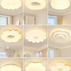인테리어 LED 마시멜로 플라워등 도너츠등 구름등 거실등 천장등 방등, (구름)55cm - 3색 디밍 36W