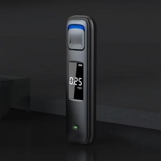 트리오즈 휴대용 음주 측정기 알코올 테스터기 감지 셀프 비접촉 음주운전 단속, 1개, 블랙