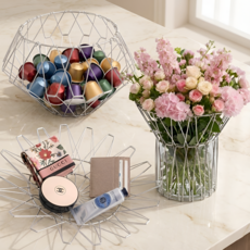 세지아 변신하는 와이어 바스켓, 1개, 실버