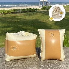 리베아르 물놀이 암튜브 성인 어린이 공용 수영 보조 암링 팔튜브 13color 세트, 피넛아몬드, 1개