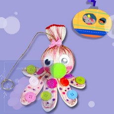 GS 요요문어장갑인형만들기 DIY키트, 1개