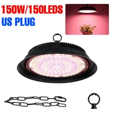 250W LED 성장등 풀 스펙트럼 온실 식물 재배 램프 꽃 토마토 채소 텐트 조명, 09 H1 150W, 02 US plug