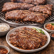 LA양념갈비 프리미엄 초이스 특제수제양념 48시간 저온숙성, 5개, 1kg
