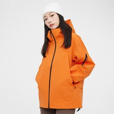 男女同款六防機能外套 2026新款情侶戶外團體服工裝夾克 男長版保暖棉服 運動保暖棉大衣, 2XL码 建议体重（90-100公斤）, 陽光橙