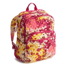 베라 브레들리 여성용 프리미엄 면 라지 밴크로프트 백팩 수선화 원사이즈