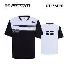 한정수량아울렛 스펙트럼 RT-3/4191 BK 블랙 남성/여성 반팔티 게임웨어 배드민턴의류 탁구 스쿼시 스포츠의류